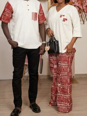 Tenue Couple Bazin Riche Cérémonie