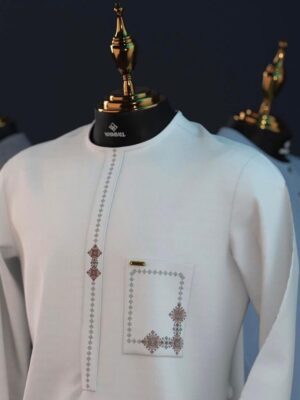 Tunique Homme Blanc Broderie Florale Tunique Homme Blanc Broderie Florale