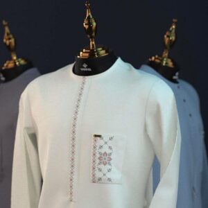 Tunique Homme Broderie Florale