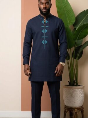 Ensemble-Navy-Turquoise Ensemble Navy & Turquoise